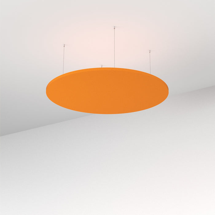 Acoustic Floating Ceiling Panel Round - Choice of Colours Orange BVAFPR1212OO