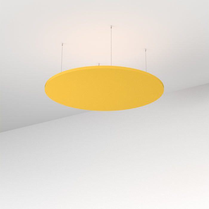Acoustic Floating Ceiling Panel Round - Choice of Colours Yellow BVAFPR1212YY