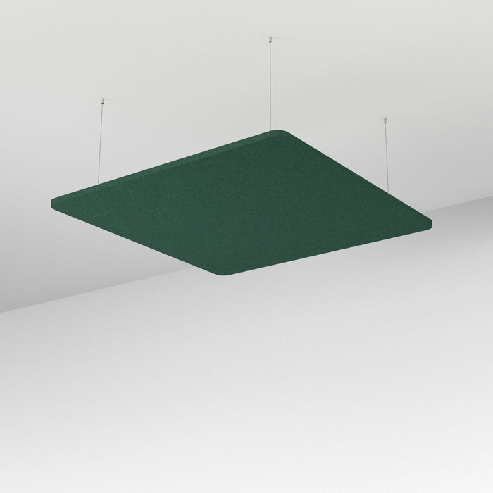Acoustic Floating Ceiling Panel Square - Choice of Colours Forest Green BVAFPS1212FG