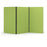 Acoustic Freestanding Partition 1000x1800mm (3 Panels) Apple Green BVAPARTORIGINALAG