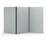 Acoustic Freestanding Partition 1000x1800mm (3 Panels) Dark Silvery Grey BVAPARTORIGINALDS