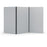 Acoustic Freestanding Partition 1000x1800mm (3 Panels) Light Grey BVAPARTORIGINALLG