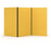 Acoustic Freestanding Partition 1000x1800mm (3 Panels) Yellow BVAPARTORIGINALYY