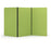 Acoustic Freestanding Partition, 3 Panels - Choice of Colours Apple Green BVAPARTORIGINALAG