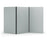 Acoustic Freestanding Partition, 3 Panels - Choice of Colours Dark Silvery Grey BVAPARTORIGINALDS
