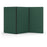 Acoustic Freestanding Partition, 3 Panels - Choice of Colours Forest Green BVAPARTORIGINALFG