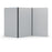 Acoustic Freestanding Partition, 3 Panels - Choice of Colours Light Grey BVAPARTORIGINALLG