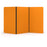 Acoustic Freestanding Partition, 3 Panels - Choice of Colours Orange BVAPARTORIGINALOO