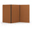 Acoustic Freestanding Partition, 3 Panels - Choice of Colours Rust BVAPARTORIGINALRU