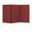 Acoustic Freestanding Partition, 3 Panels - Choice of Colours Wine BVAPARTORIGINALWI