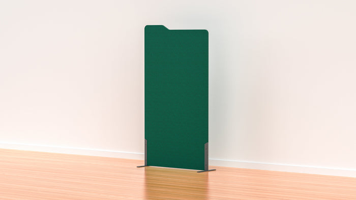 Acoustic Freestanding Partition Milford 1000x1800mm (1 Panel) with 2 feet Forest Green BVAPART1MILFORDFG