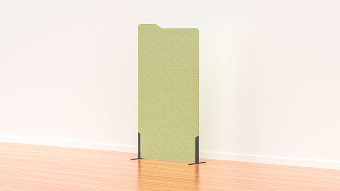 Acoustic Freestanding Partition Milford 1000x1800mm (1 Panel) with 2 feet Leaf Green BVAPART1MILFORDLF