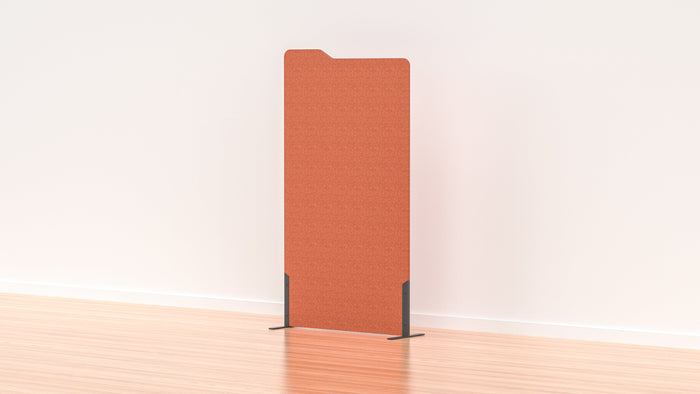 Acoustic Freestanding Partition Milford 1000x1800mm (1 Panel) with 2 feet Rust BVAPART1MILFORDRU