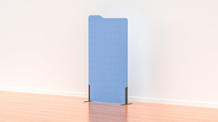 Acoustic Freestanding Partition Milford 1000x1800mm (1 Panel) with 2 feet Sky Blue BVAPART1MILFORDSB