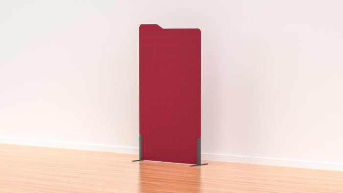 Acoustic Freestanding Partition Milford 1000x1800mm (1 Panel) with 2 feet Wine BVAPART1MILFORDWI