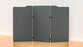 Acoustic Freestanding Partition Milford 1000x1800mm (3 Panels) 4 feet Dark Grey BVAPART3MILFORD-4DG