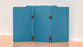 Acoustic Freestanding Partition Milford 1000x1800mm (3 Panels) 4 feet Pageant Blue BVAPART3MILFORD-4PG