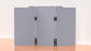Acoustic Freestanding Partition Milford 1000x1800mm (3 Panels) No Feet Light Grey BVAPART3MILFORDLG