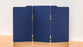 Acoustic Freestanding Partition Milford 1000x1800mm (3 Panels) No Feet Navy Peony BVAPART3MILFORDNP