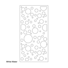 Acoustic Hanging Carved Panels 2400mm x 1200mm x 12mm, White Water - Choice of Colours