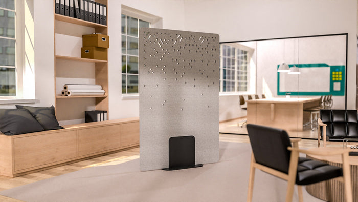 Acoustic Satori Divider Screen Blizzard 1200 x 1800mm Linen BVAPARTSATORIBLILN