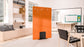 Acoustic Satori Divider Screen Blizzard 1200 x 1800mm Orange BVAPARTSATORIBLIOO