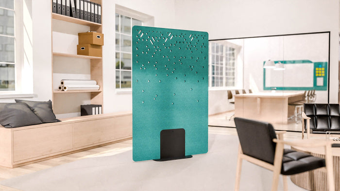 Acoustic Satori Divider Screen Blizzard 1200 x 1800mm Turquoise BVAPARTSATORIBLITQ