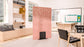 Acoustic Satori Divider Screen Bubbles 1200 x 1800mm Blush Pink BVAPARTSATORIBUBBP