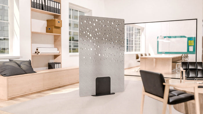 Acoustic Satori Divider Screen Bubbles 1200 x 1800mm Dark Silvery Grey BVAPARTSATORIBUBDS