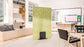Acoustic Satori Divider Screen Bubbles 1200 x 1800mm Leaf Green BVAPARTSATORIBUBLF