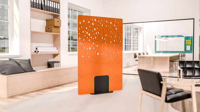 Acoustic Satori Divider Screen Bubbles 1200 x 1800mm Orange BVAPARTSATORIBUBOO