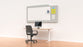 Acoustic Whiteboard Milford 1200mm x 1500mm, with Pinboard - Choice of Colours White BVAW1215WHMILFORD