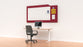 Acoustic Whiteboard Milford 1200mm x 1500mm, with Pinboard - Choice of Colours Wine BVAW1215WIMILFORD