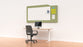 Acoustic Whiteboard Milford 1200mm x 2400mm, with Pinboard - Choice of Colours Leaf Green BVAW1224LFMILFORD