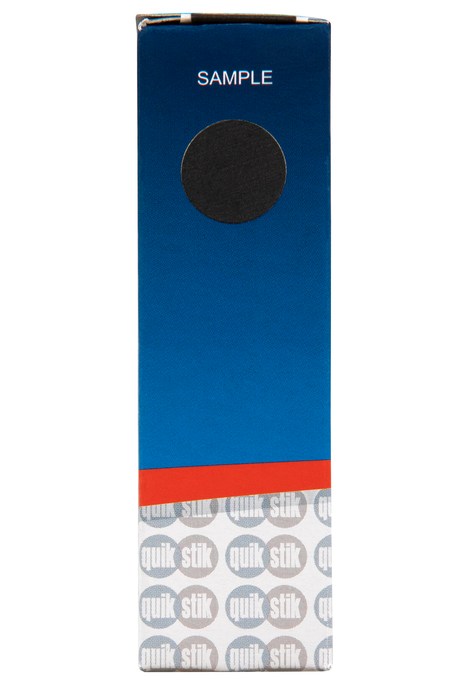 Quikstik Black Circular Labels 14mm