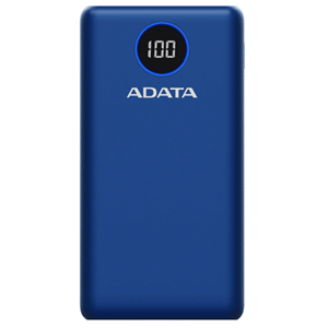 Adata Quick Charge Power Bank, P20000QCD 20000mAh, Blue DVPWR075