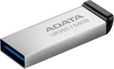 ADATA UR350 USB3.2 64GB Flash Drive Nickel/Black DVFP208-X64