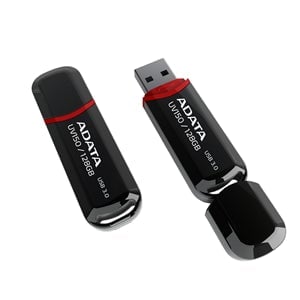 ADATA UV150 Dashdrive USB 3.0 128GB Black/Red Flash Drive DVFP286-Y28