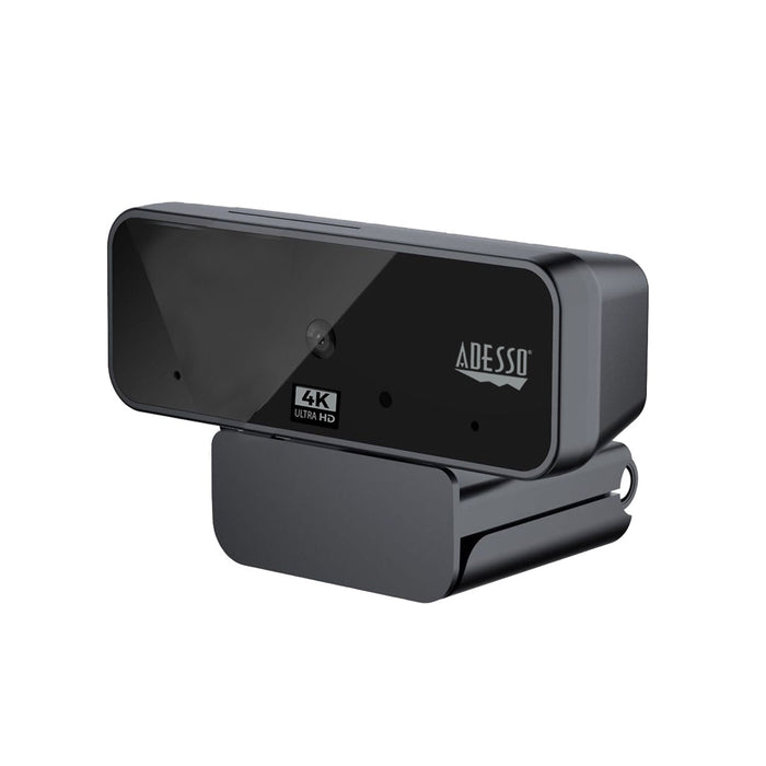 Adesso 4K Ultra HD Webcam, Built-In Stereo Microphone, Privacy Shutter, CyberTrack H6 DSADH6