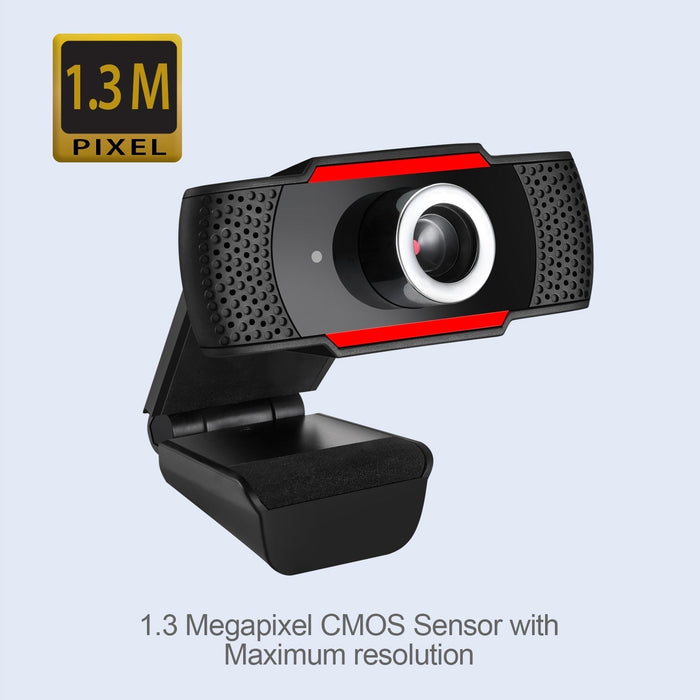 Adesso 720P HD Webcam, USB, Integrated Microphone CyberTrack H3 DSADH3