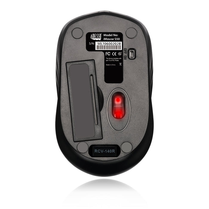 Adesso iMouse S50 Wireless Mini Mouse - Black DSADIMOUSES50