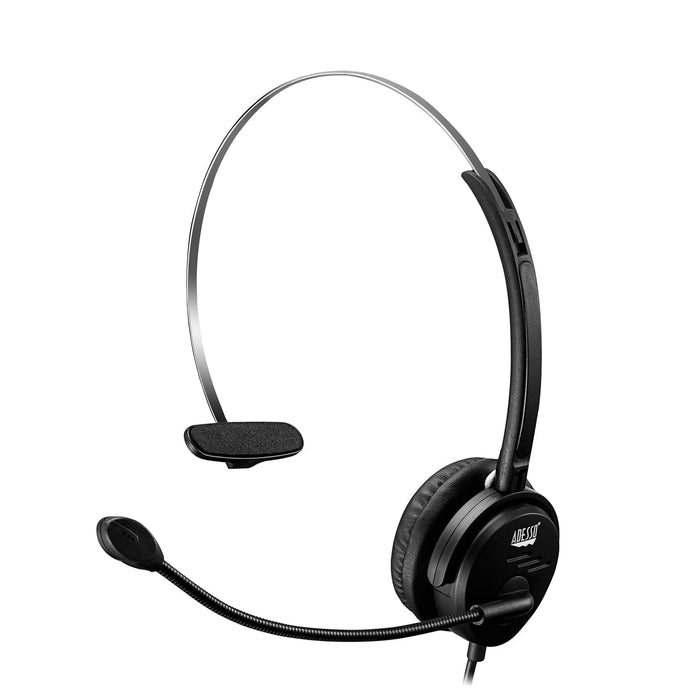 Adesso Xtream P1 Headset, Single Sided USB Wired Headset, With Adjustable Noise-Cancelling Microphone DSADP1