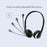 Adesso Xtream P2 USB Wired Headset, Stereo, With Adjustable Noise-Cancelling Microphone DSADP2