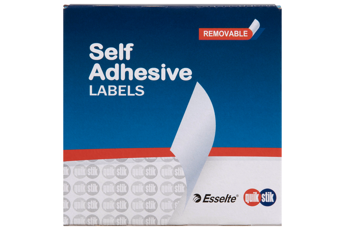 Quikstik Rectangle White Labels 44 x 65mm