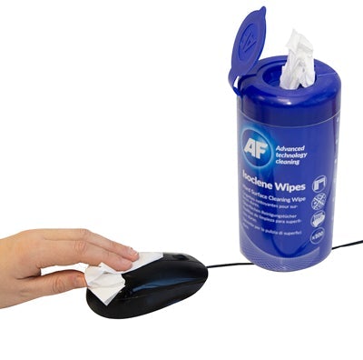 AF Isoclene Anti-Bacterial Office Wipes - Tub of 100 DVCL110