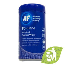 AF PC Clene Anti-Static PC Wipes, Tub of 100 DVCL115