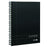 Spirax A4 Platinum Premium Black Polypropylene Cover Notebook, 200 Page (400)