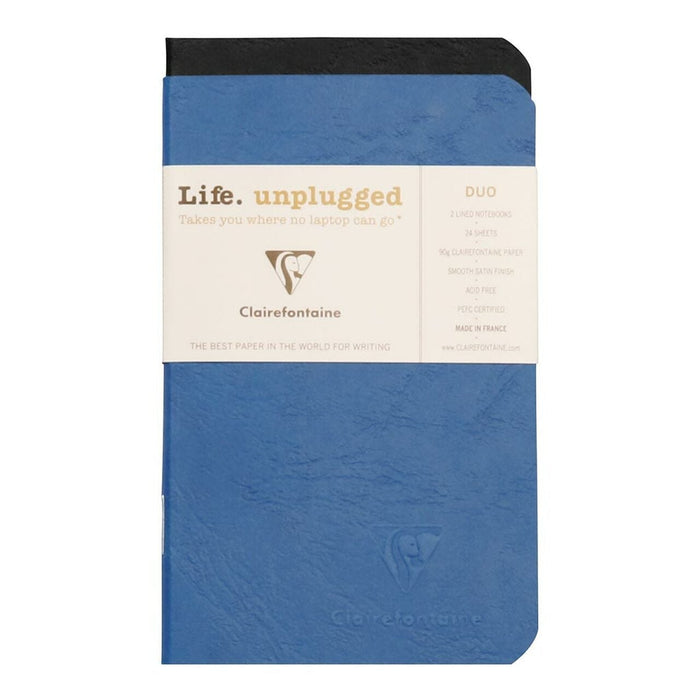 Age Bag Notebook Pocket Lined Assorted 2 Pack Blue FPC73106C