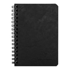 Age Bag Spiral Notebook Pocket Lined Black FPC785961C