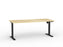 Agile Boost Electric Height Adjustable Desk, Black Frame, 1800mm x 800mm (Choice of Worktop Colours) Atlantic Oak KG_AGEBSSD188B_AO